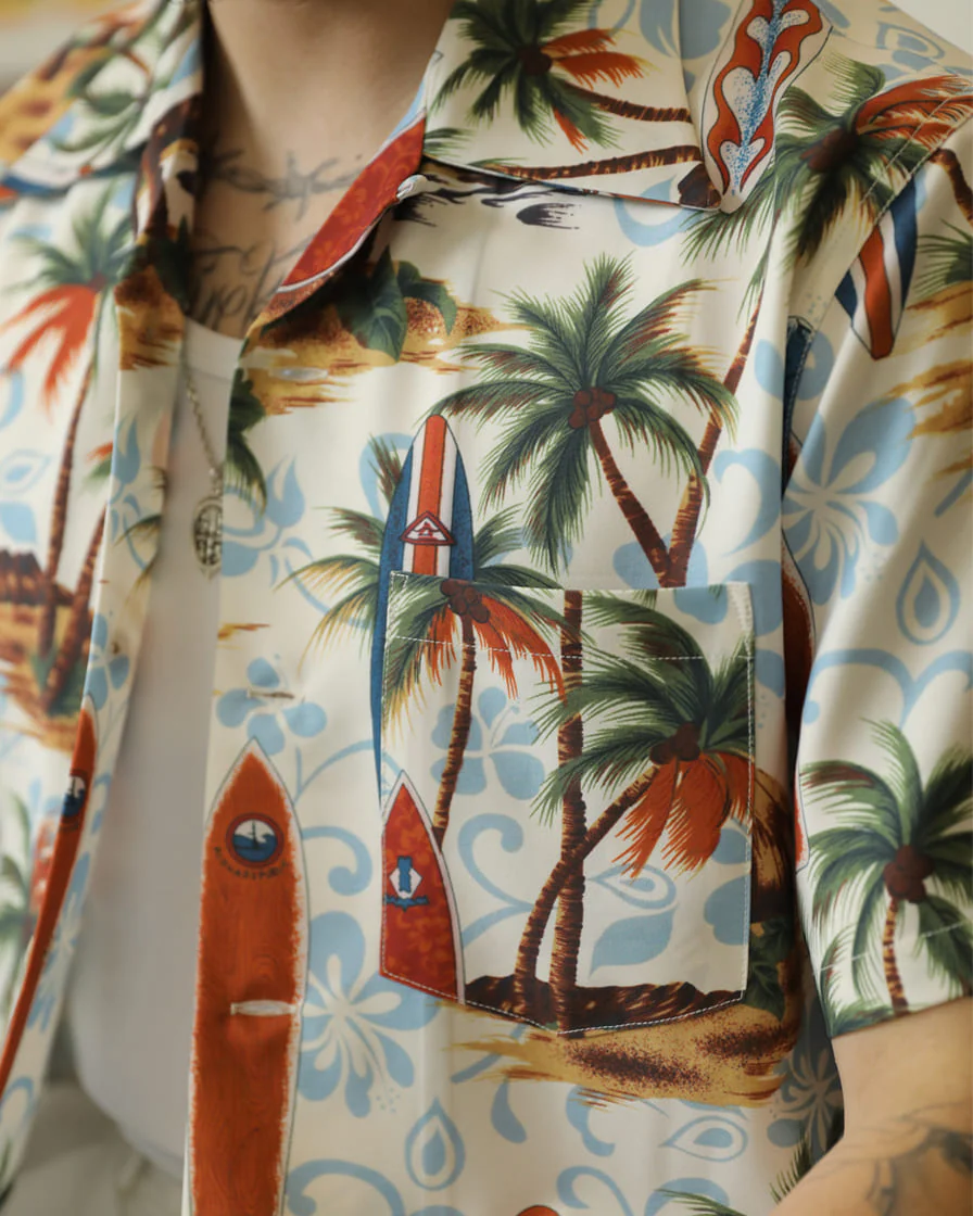 Palm Tree Hawaiian Shirt - Image 5
