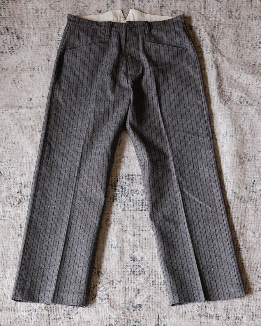 Pepper & Salt Striped Fishtail Trousers - Image 5