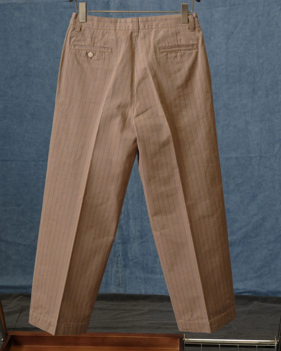 Pinstriped Straight-leg Pants - Image 16