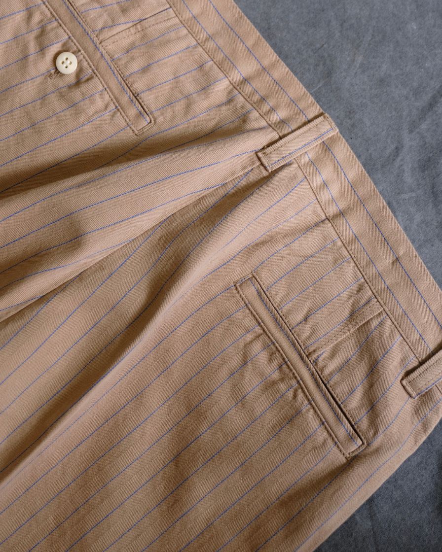 Pinstriped Straight-leg Pants - Image 20
