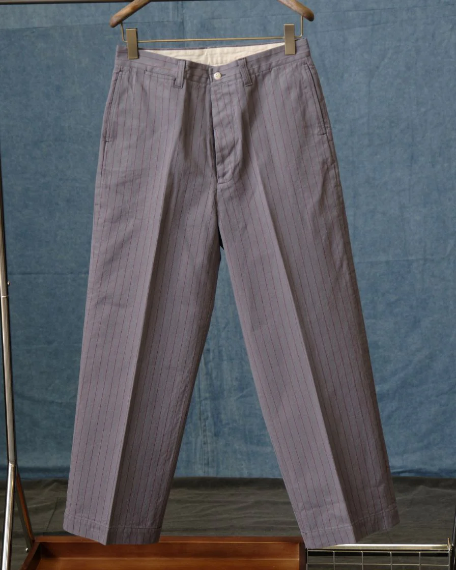 Pinstriped Straight-leg Pants - Image 25
