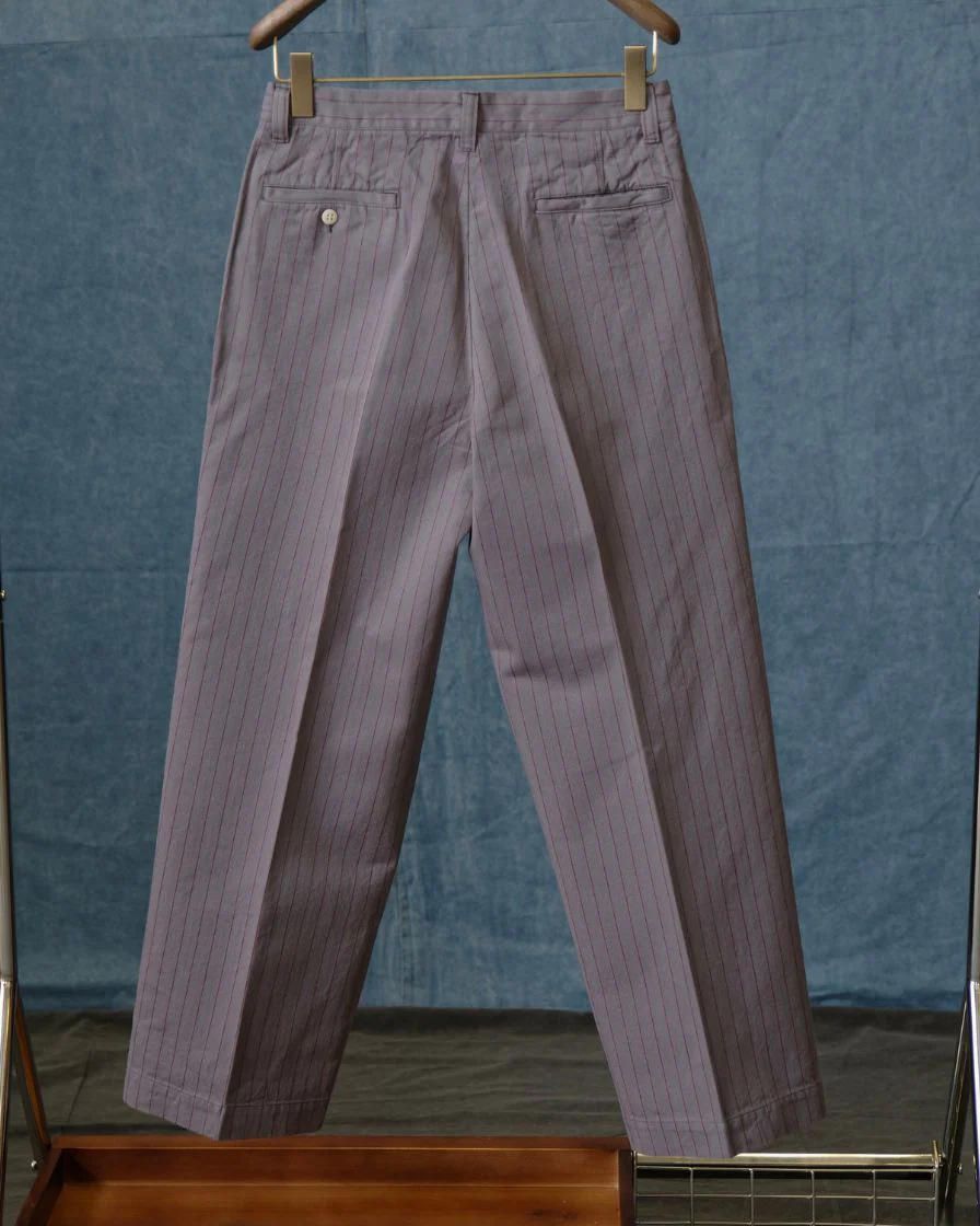 Pinstriped Straight-leg Pants - Image 26