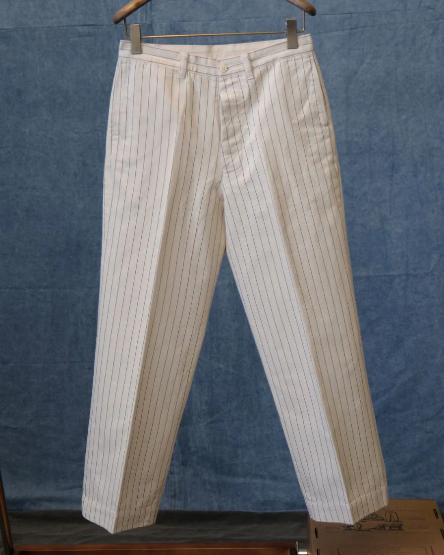 Pinstriped Straight-leg Pants - Image 6