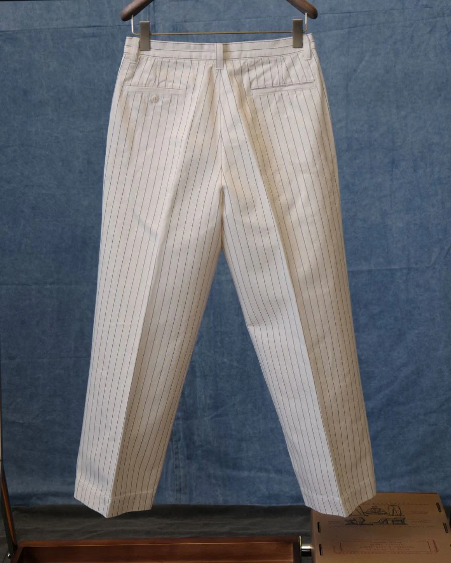 Pinstriped Straight-leg Pants - Image 7