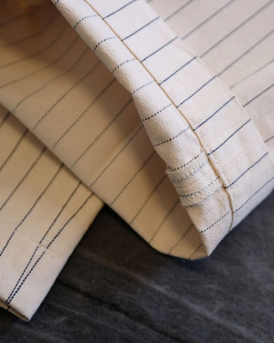 Pinstriped Straight-leg Pants - Image 9