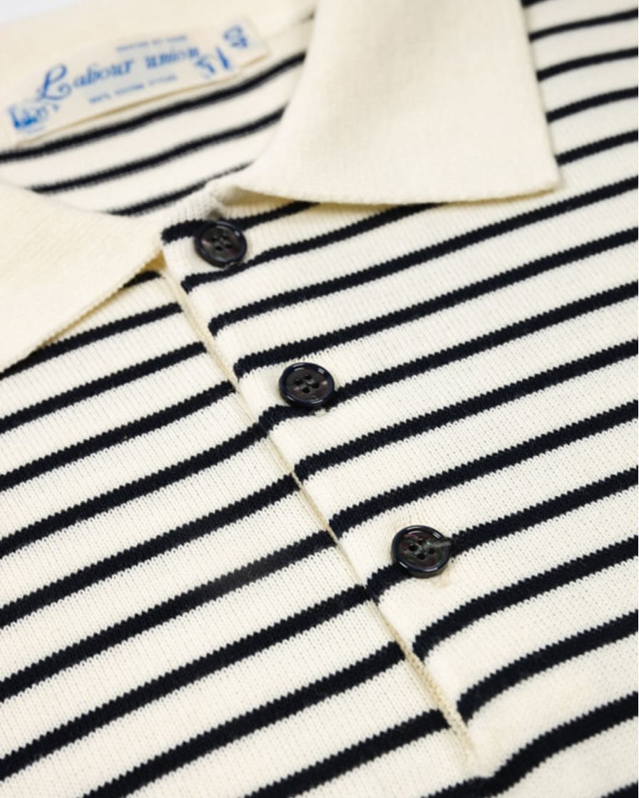 Pique Striped Polo Shirt - Image 15