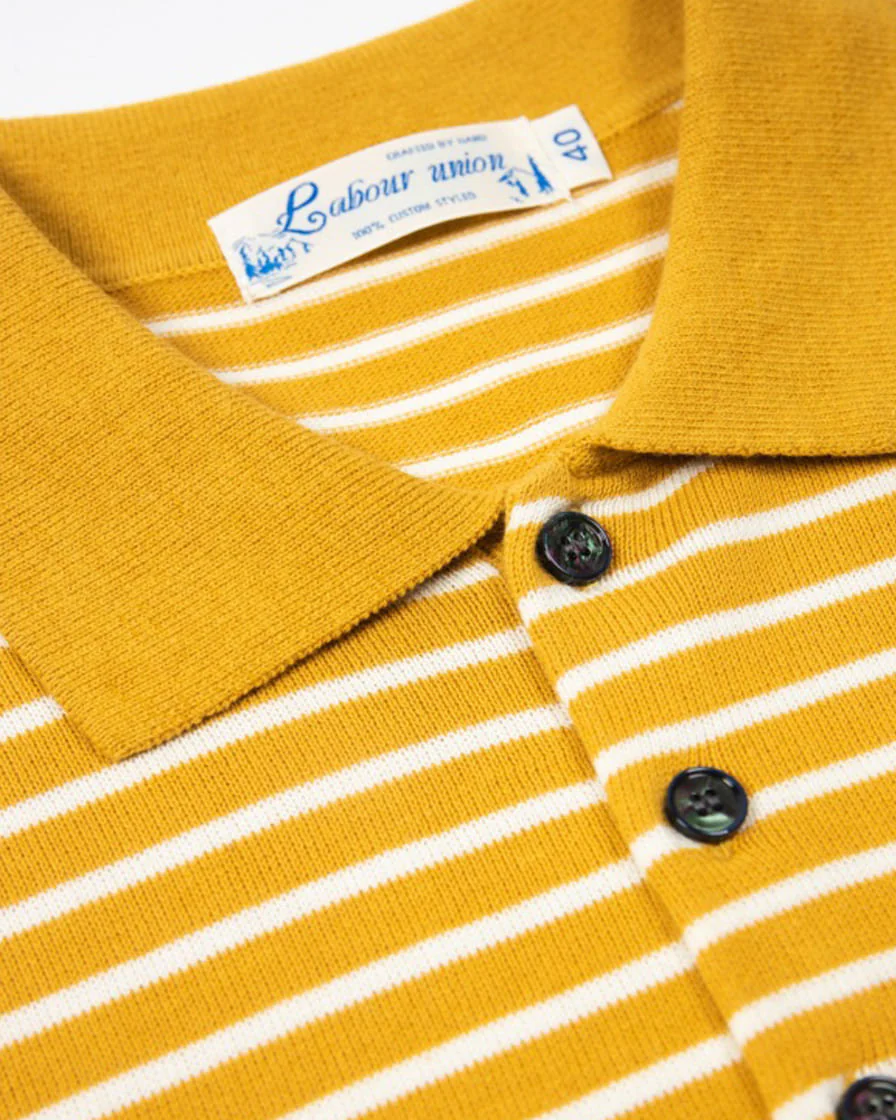 Pique Striped Polo Shirt - Image 17
