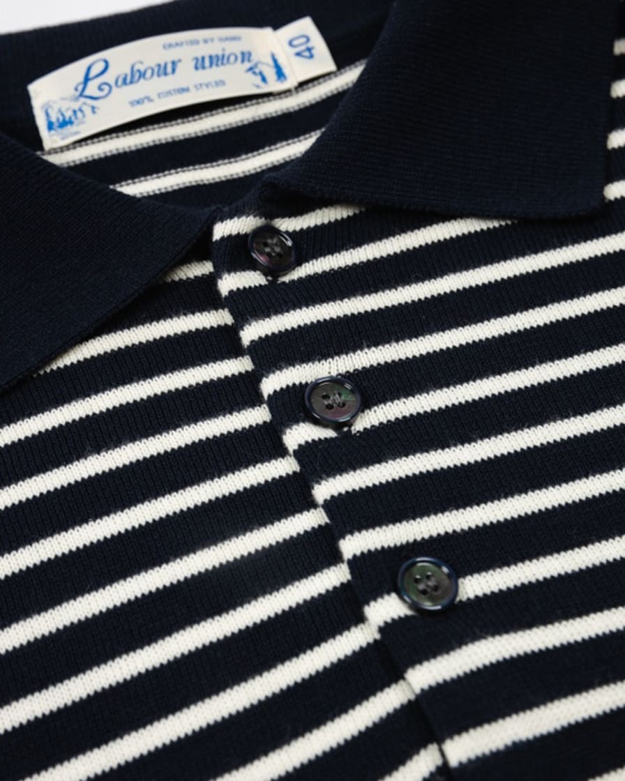 Pique Striped Polo Shirt - Image 19