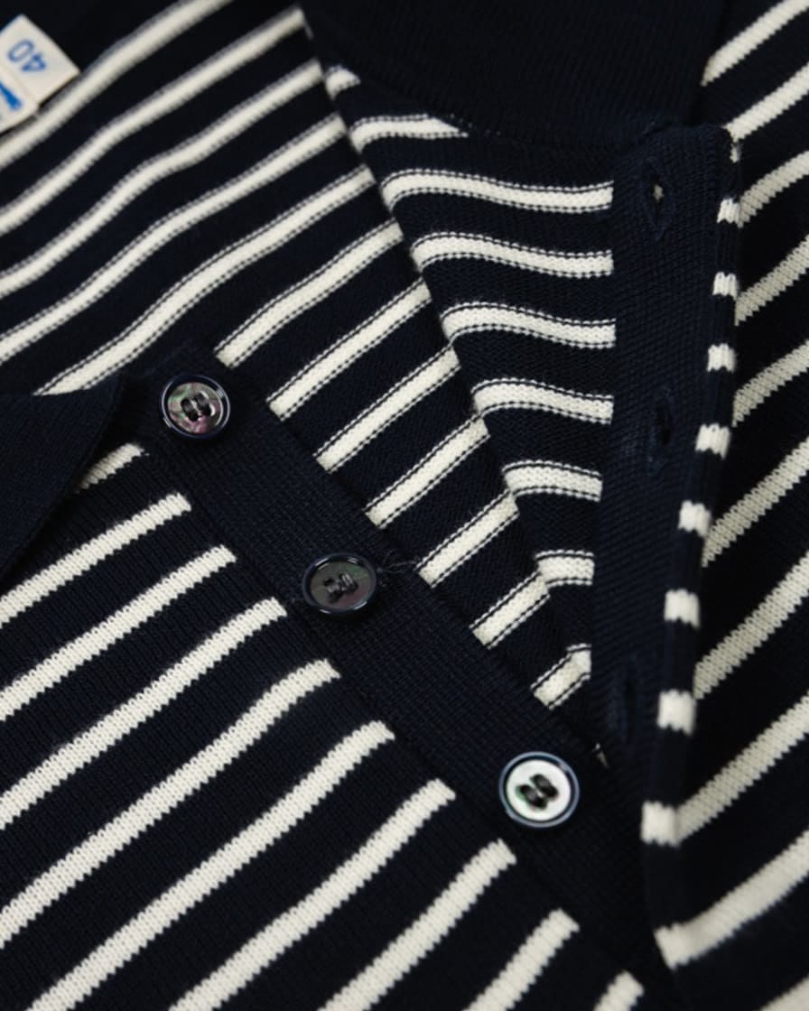 Pique Striped Polo Shirt - Image 20