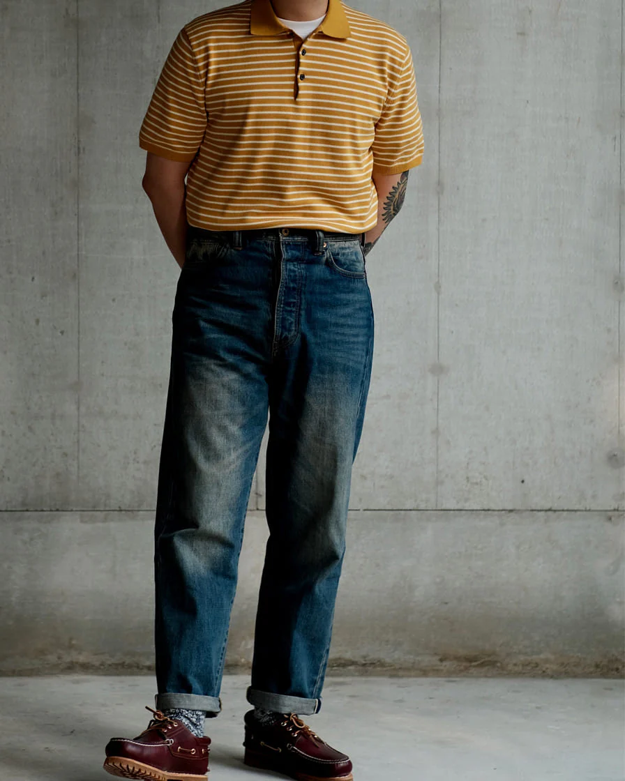 Pique Striped Polo Shirt - Image 6