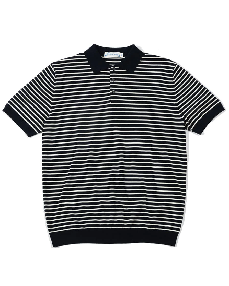 Pique Striped Polo Shirt - Image 9