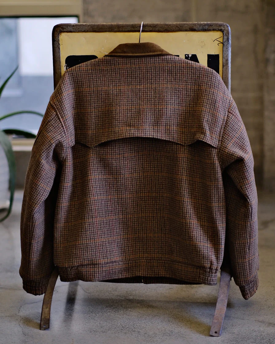 Plaid Wool Blouson Jacket - Image 5