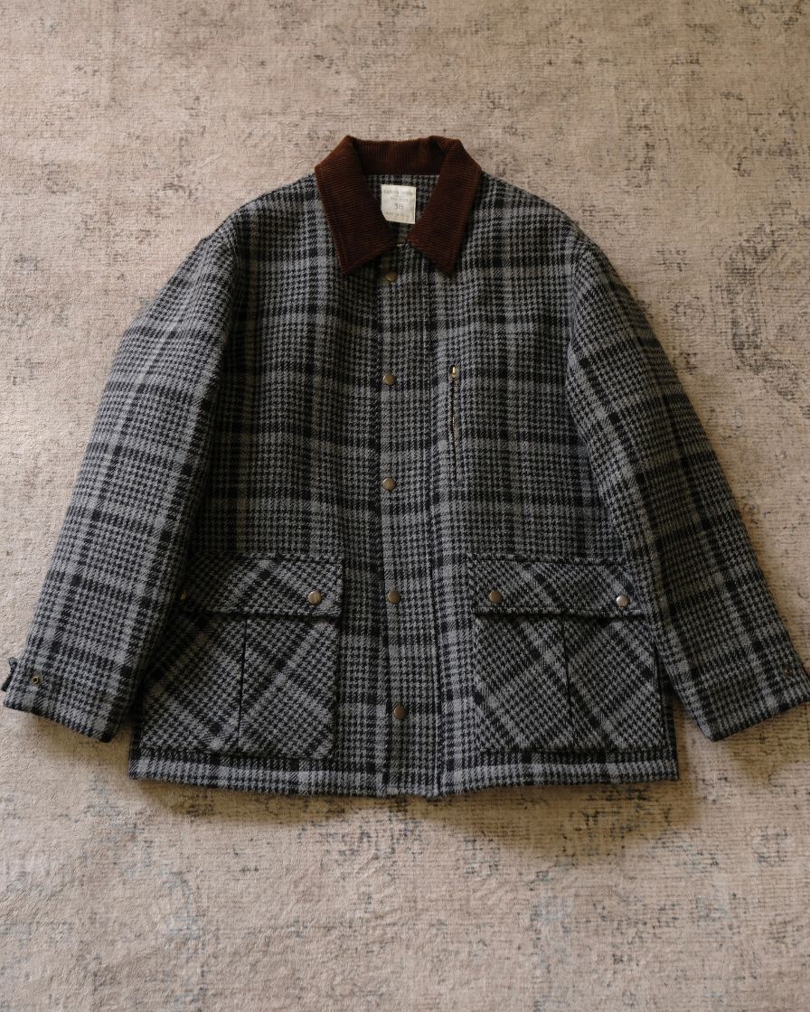 Wool Plaid Jacket Houndstooth Pattern - Image 13