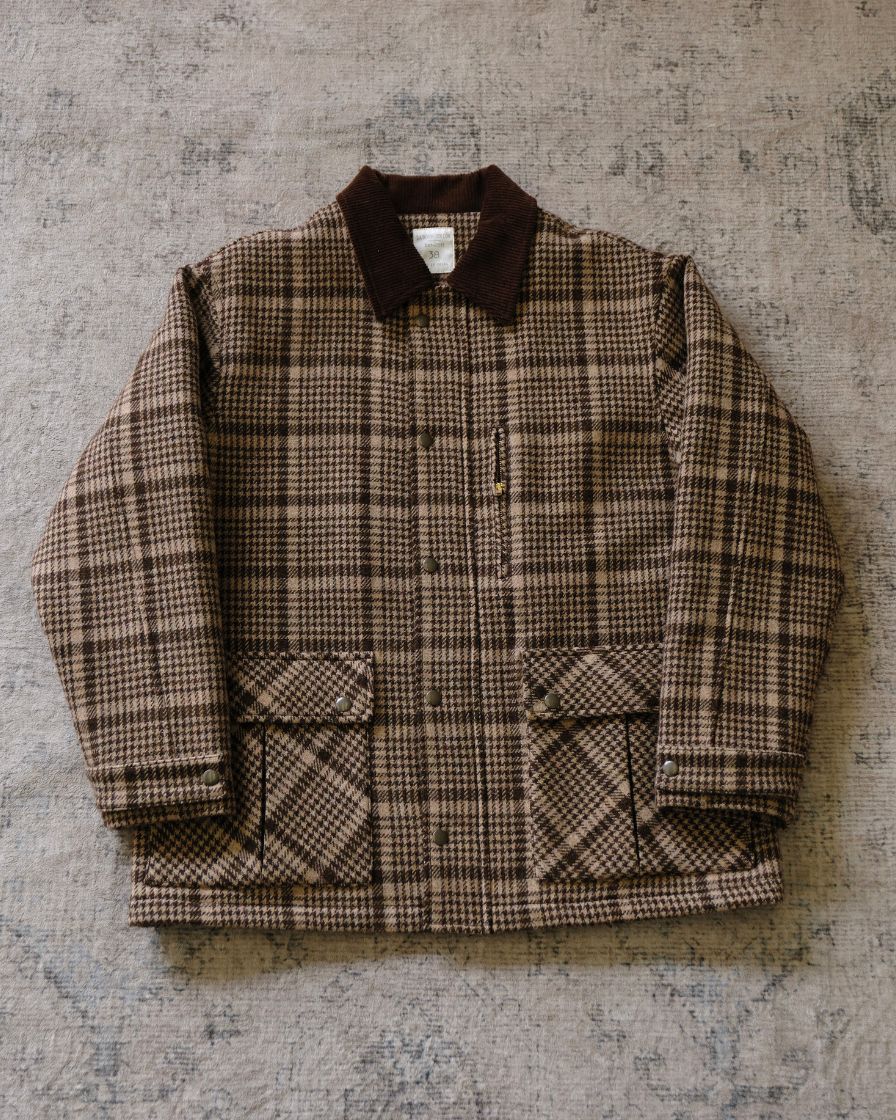 Wool Plaid Jacket Houndstooth Pattern - Image 6