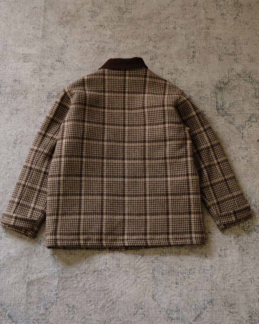 Wool Plaid Jacket Houndstooth Pattern - Image 7