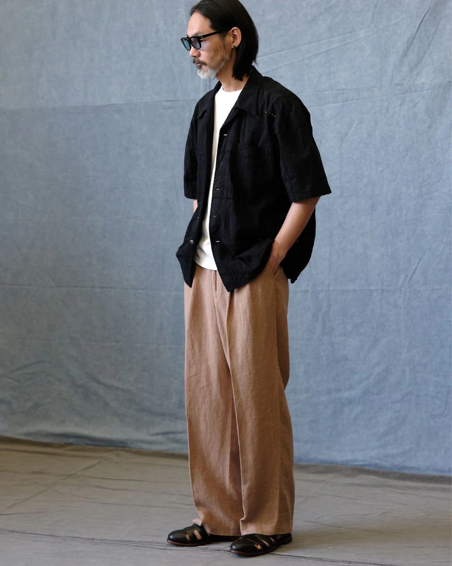 Pleated Linen Trouser - Image 10