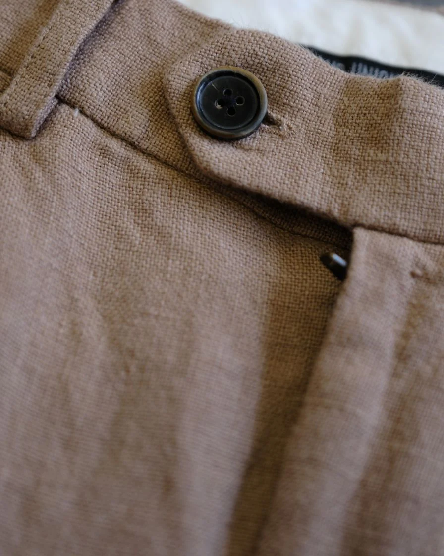 Pleated Linen Trouser - Image 14