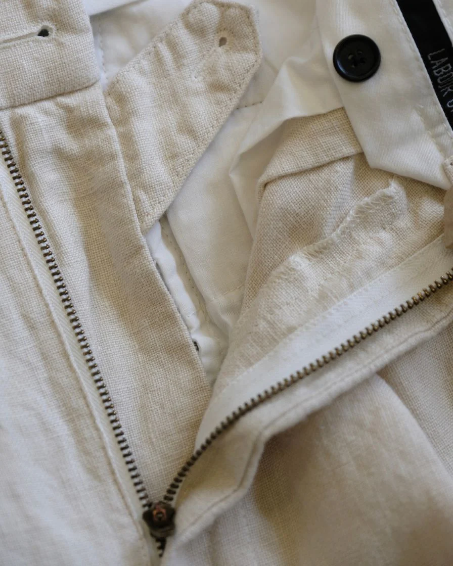 Pleated Linen Trouser - Image 7