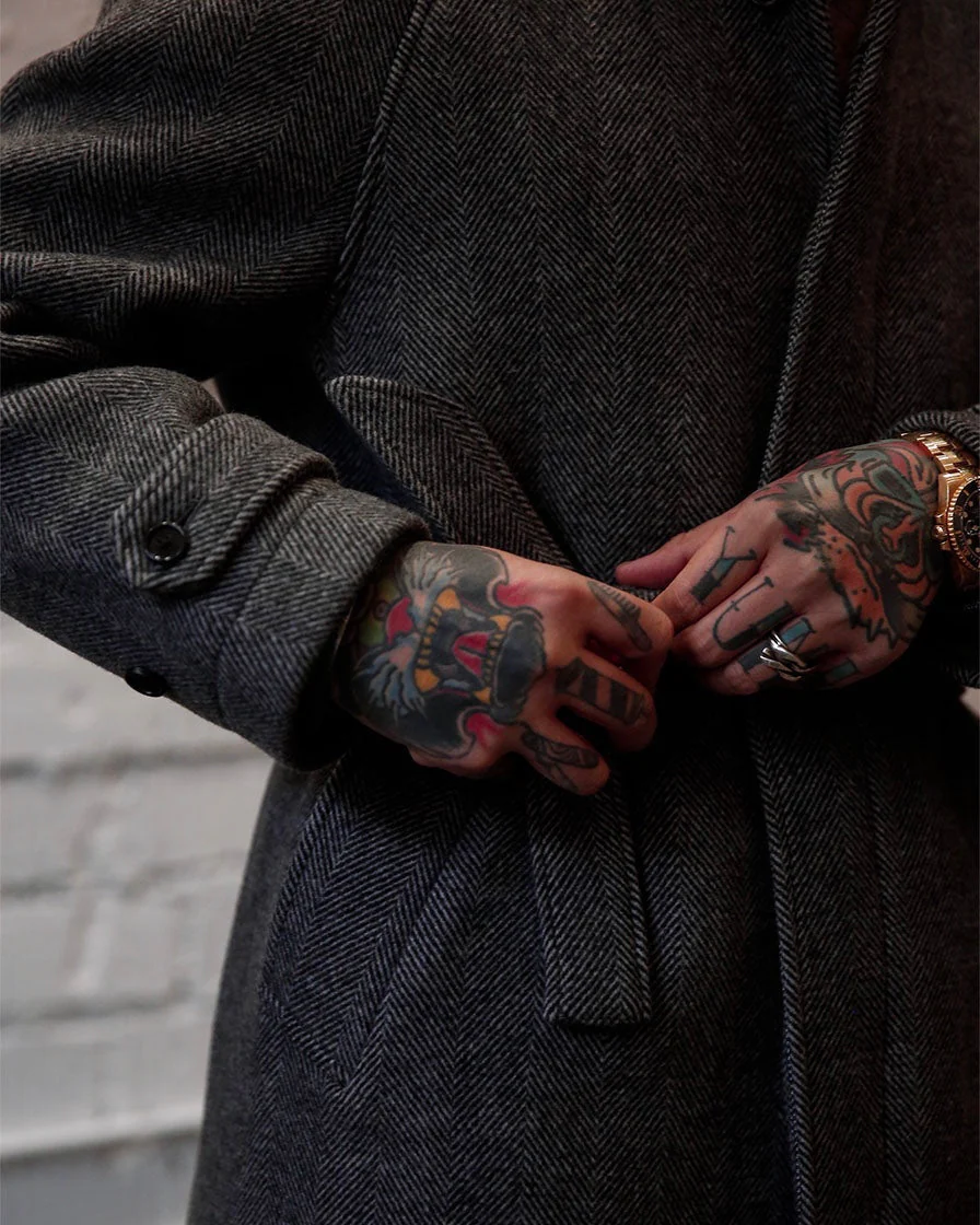 Chveron Polo Wrap Coat - Image 7