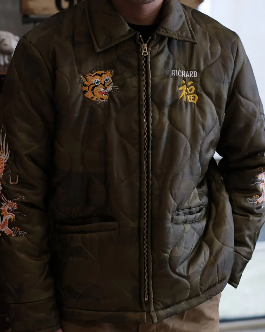 Quilting Vietnam Satin Jacket - Image 3