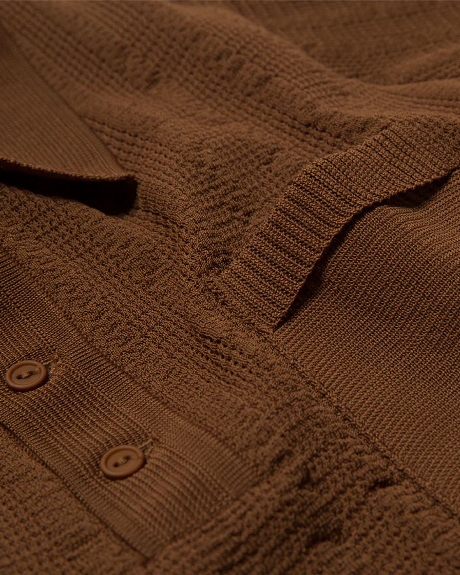Rusty Jaquard Knit Polo Shirt - Image 6