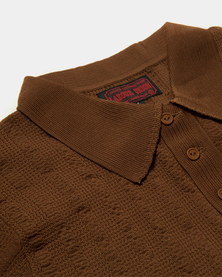 Rusty Jaquard Knit Polo Shirt - Image 7