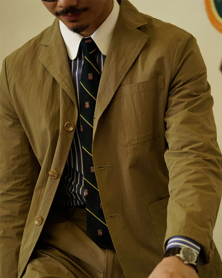 Salt Shrinking Gorge Lapel Chore Blazer - Image 5
