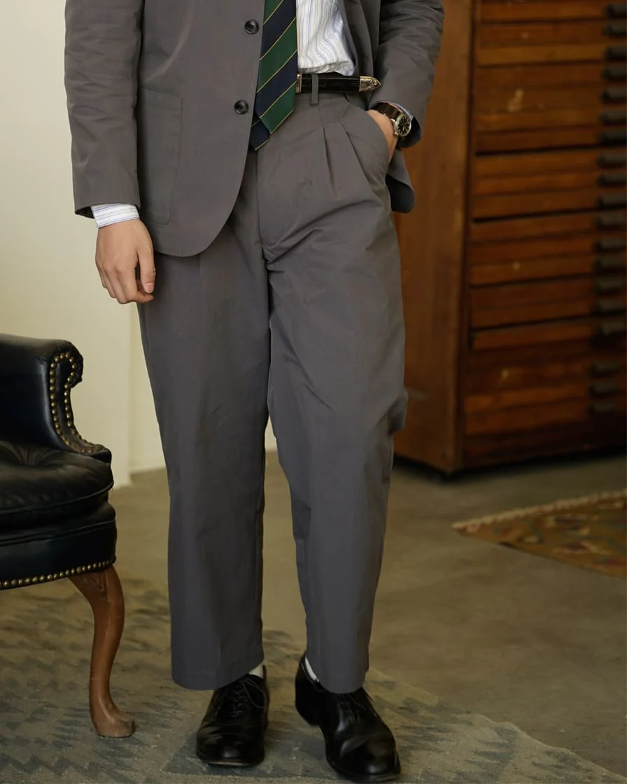 Salt Shrinking Wide Leg Trousers - Image 7