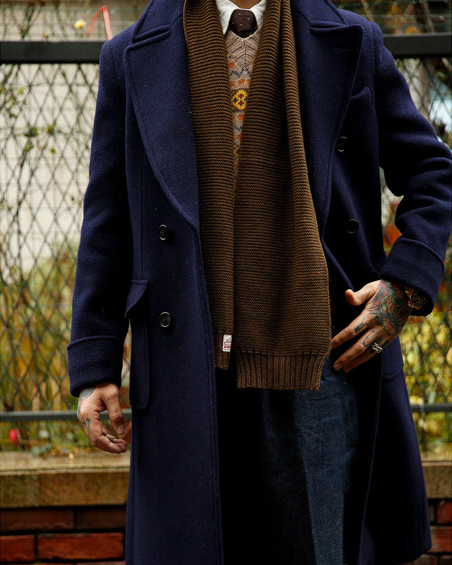 Sapphire Double-breasted Polo Coat - Image 3
