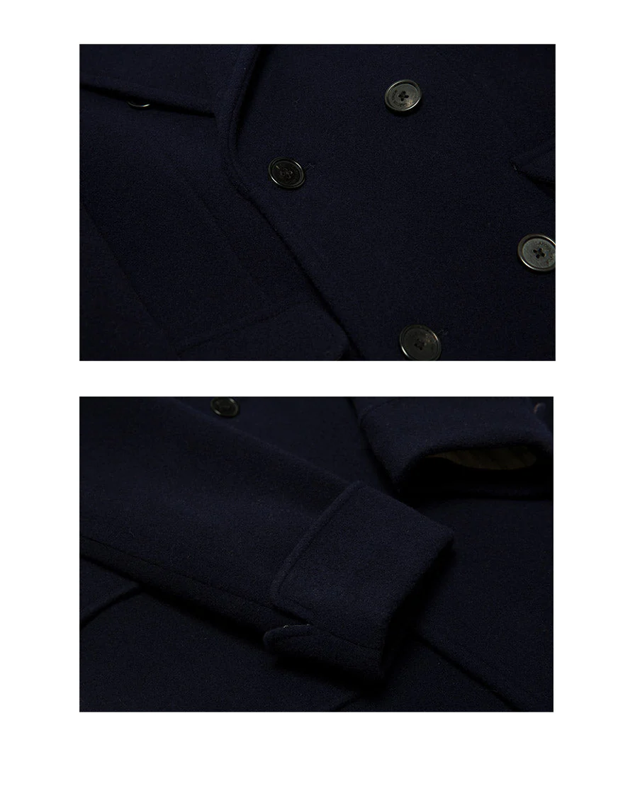 Sapphire Double-breasted Polo Coat - Image 8