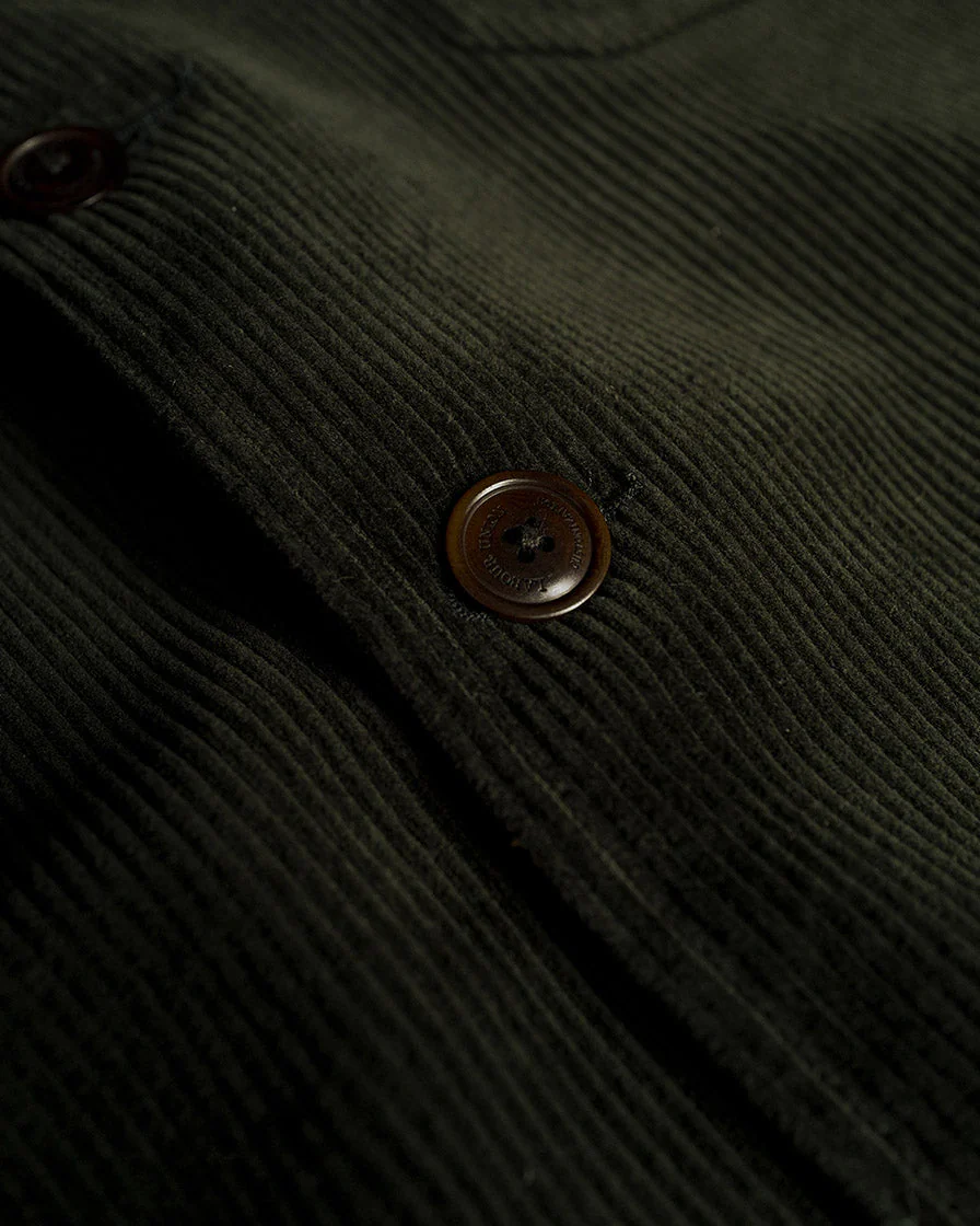 Shawl-Collar Corduroy Work Jacket - Image 4