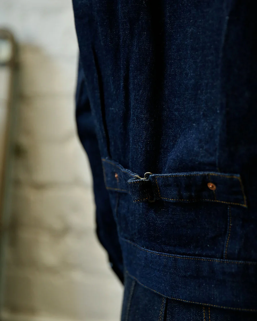 Shawl Collar Denim Jacket - Image 5
