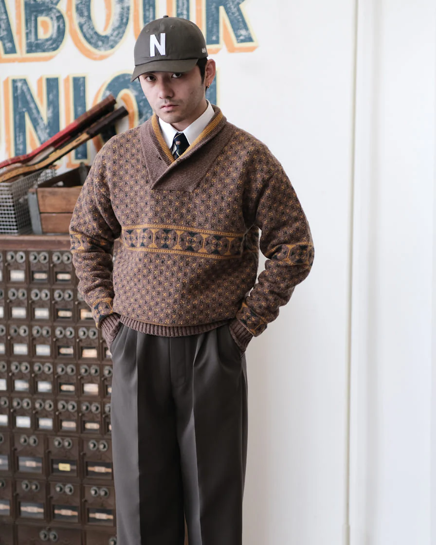 Shawl Collar Jumper Camel