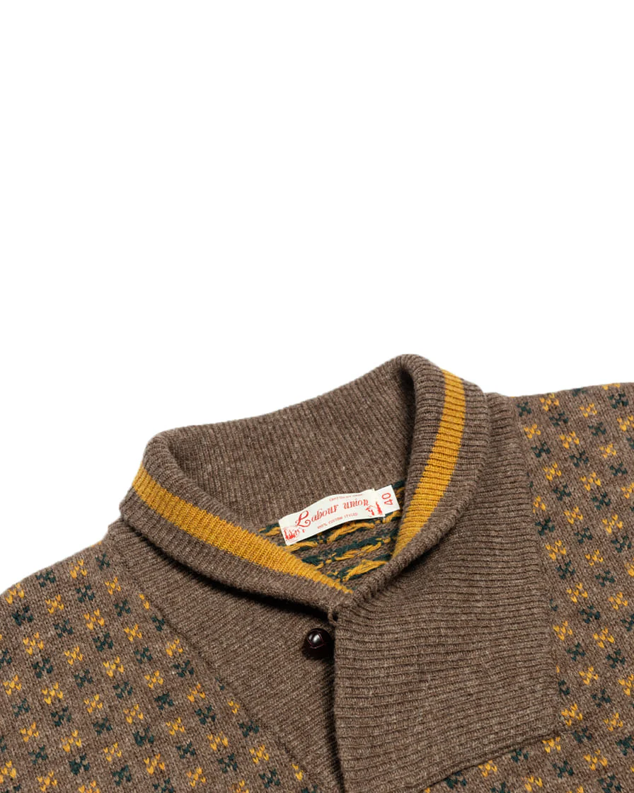 Shawl Collar Jumper Camel - Image 4