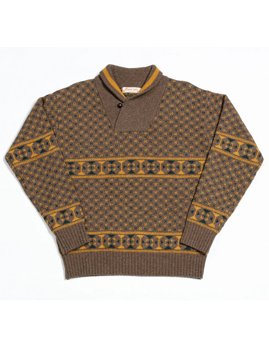 Shawl Collar Jumper Camel - Image 6