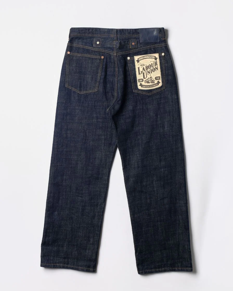 14.5oz Slubby Red-line Selvedge Raw Denim Jeans - Image 10