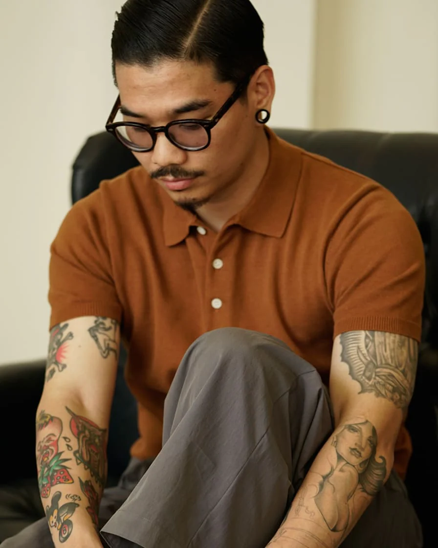 Solid Colour Polo Shirt - Image 6