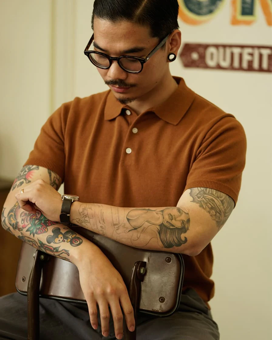Solid Colour Polo Shirt - Image 7