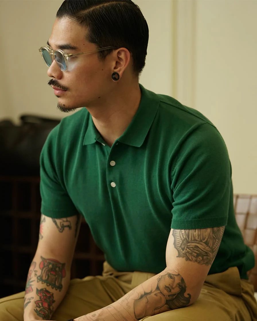 Solid Colour Polo Shirt - Image 8