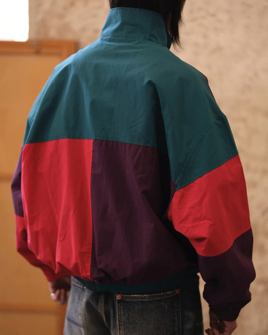 Spliced Windbreaker Jacket - Image 4