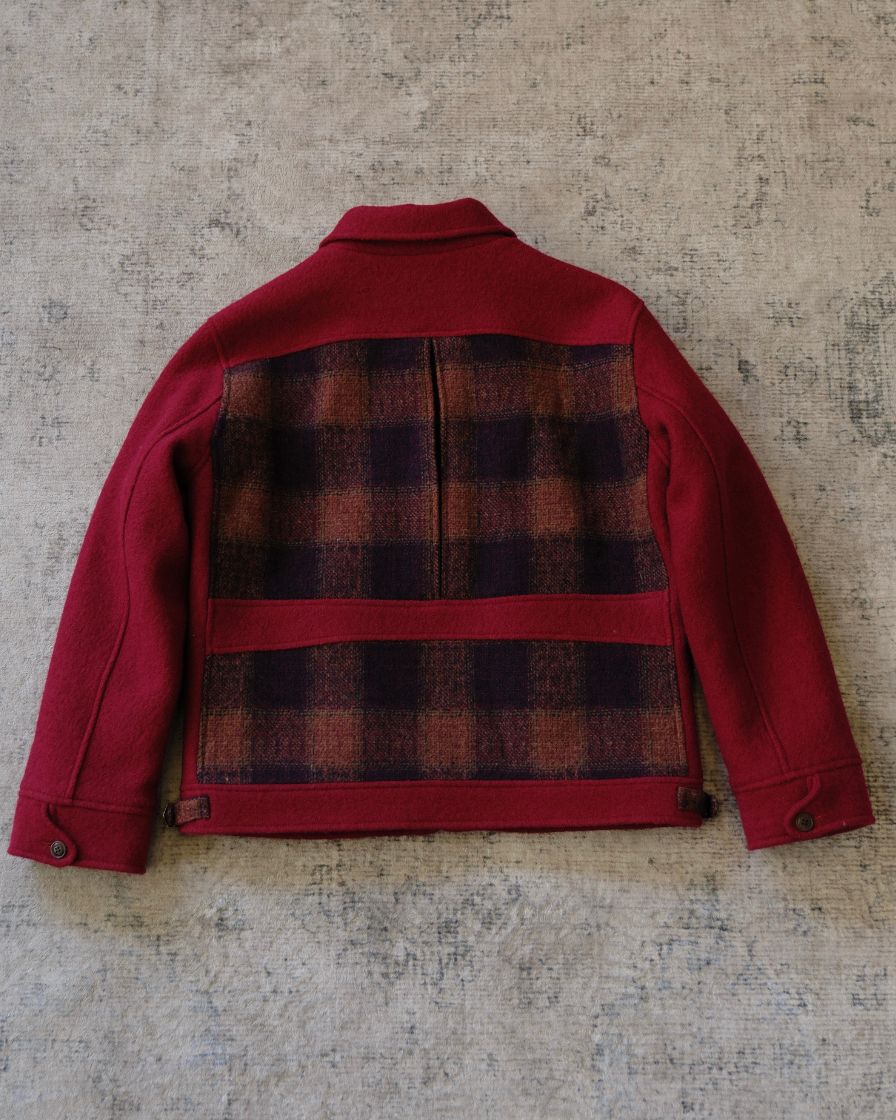 Wool Splice Plaided Field Sports Jacket - Image 15