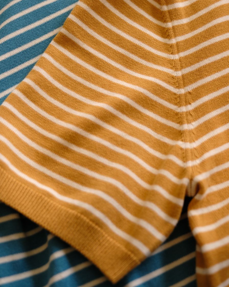 Stripped Piqué Polo Shirt Combed Cotton - Image 18
