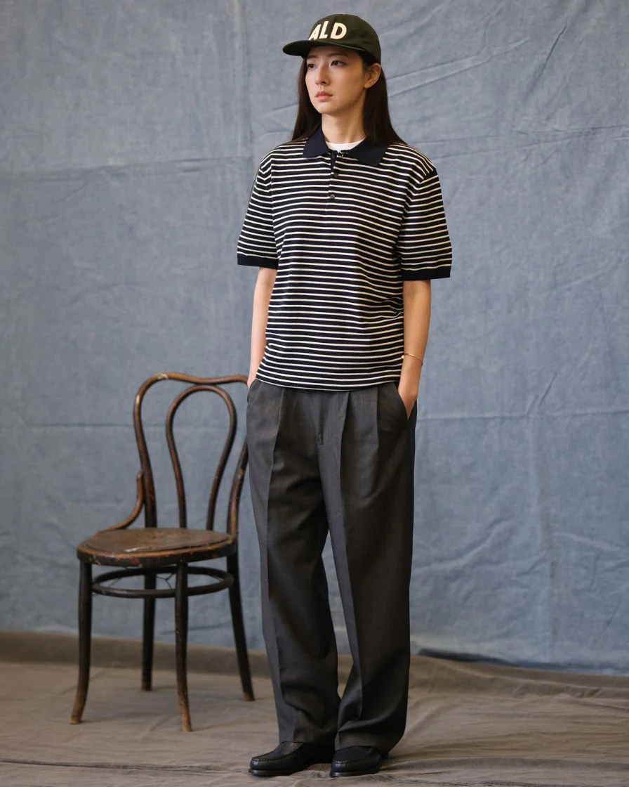 Stripped Piqué Polo Shirt Combed Cotton - Image 5