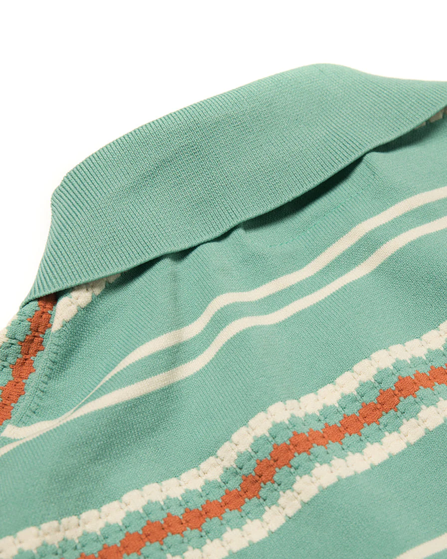 Stripped Spear Collar Polo Shirt - Image 9