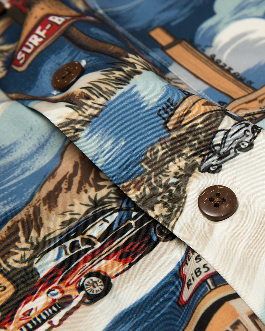 Surf Burgers Beach Aloha Shirt - Image 7