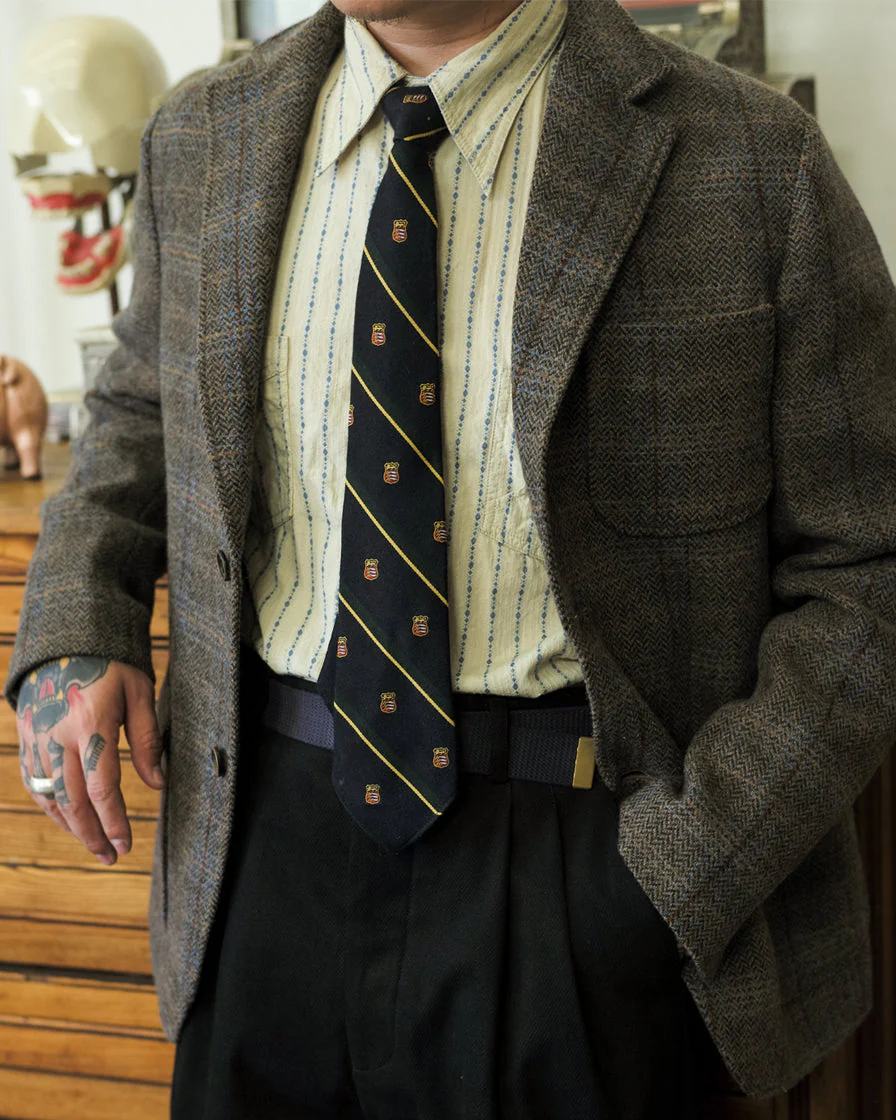 Tartan Shooting Blazer Grey - Image 3