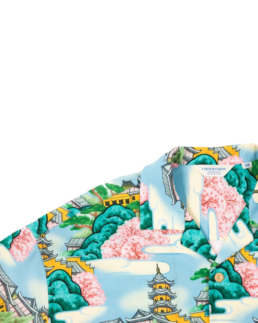 Temple Painting Printed Aloha Shirt - Image 6