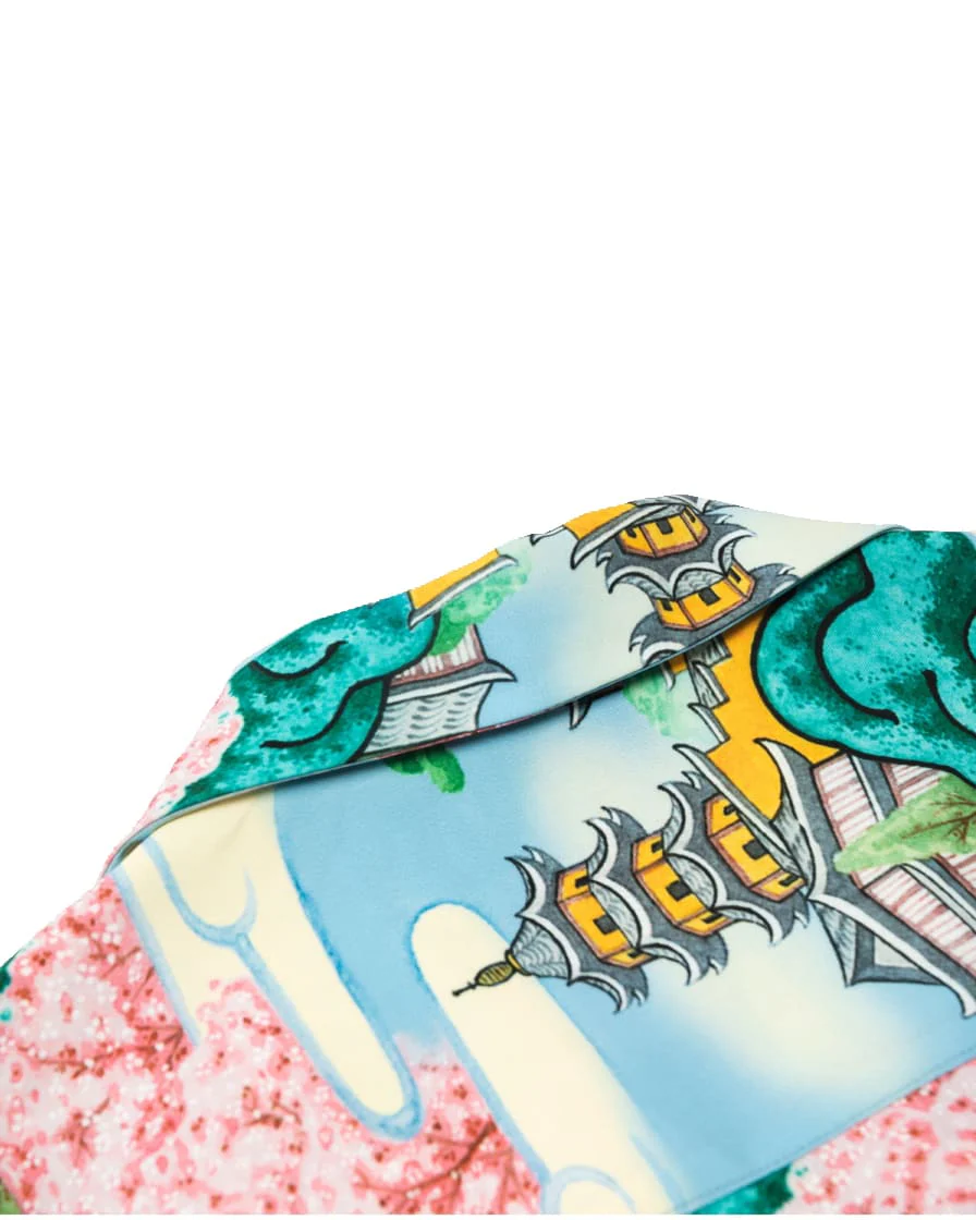 Temple Painting Printed Aloha Shirt - Image 8