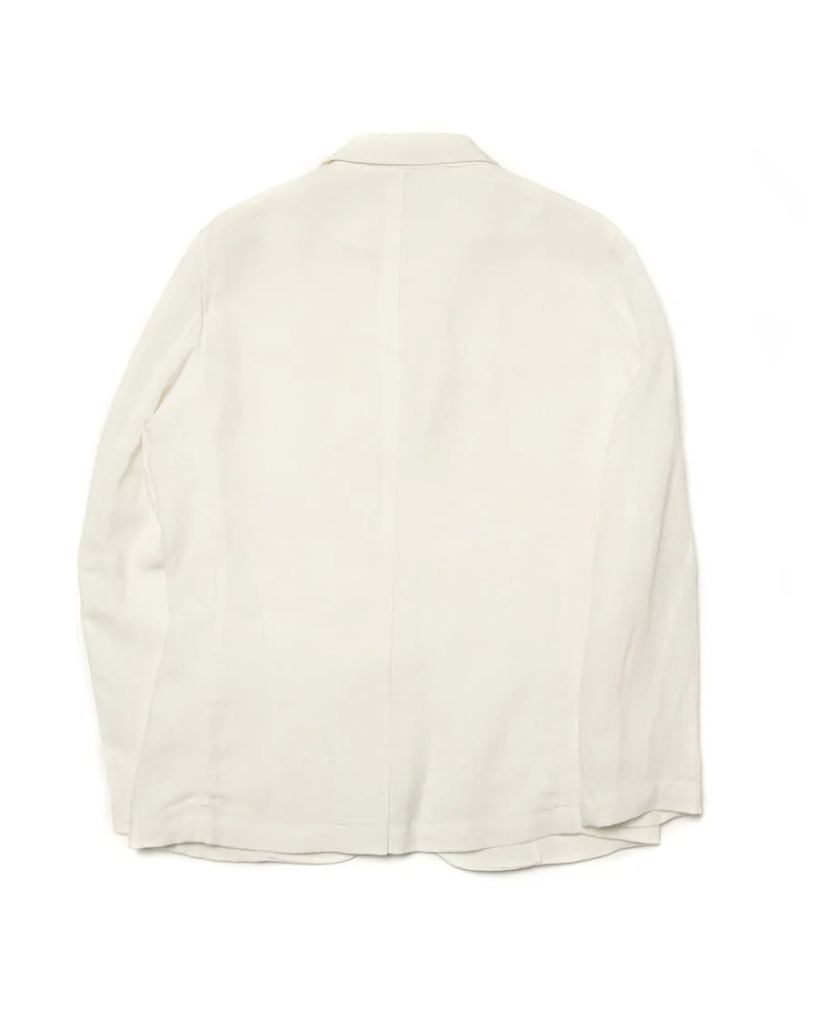 Three Button Cotton Linen Blazer - Image 9