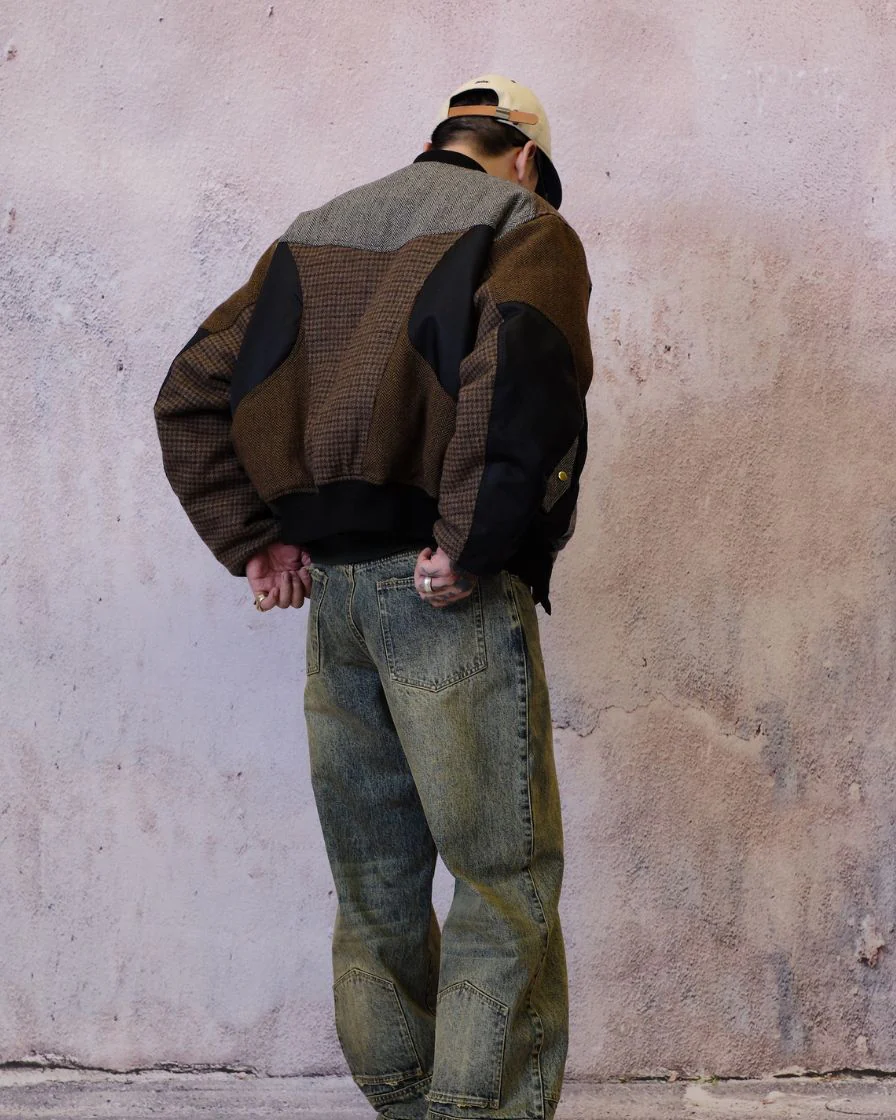 Tweed Spliced Air Force Jacket - Image 6